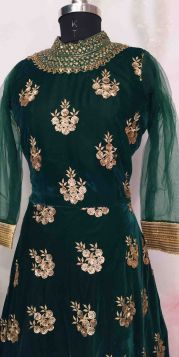 A VERY SPECIAL VELVET DRESS FOR WINTER OCCASION