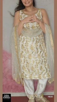 Pant Suit (shirt neemzari and gota patti work )