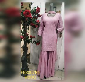 ELEGANT BABY PINK SHARARA SUIT PARTY WEAR