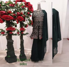 BEAUTIFULL PEPLUM STYLE WITH SHARARA