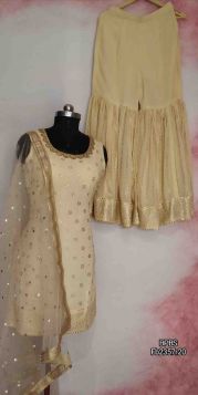 A VERY DECENT LOOKED LIGHT LEMON COLOUR SHARARA