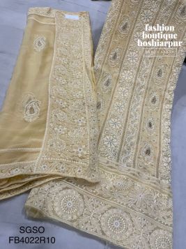 LAKHNAVI STYLE AVERY ELEGANT UN STITCHED SUIT PARTY WEAR 
