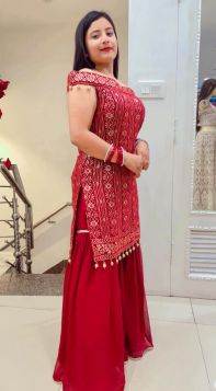 MAROON OFF-SHOULDER SEQUIN GEORGETTE WORKED SHIRT AND NET DUPATTA